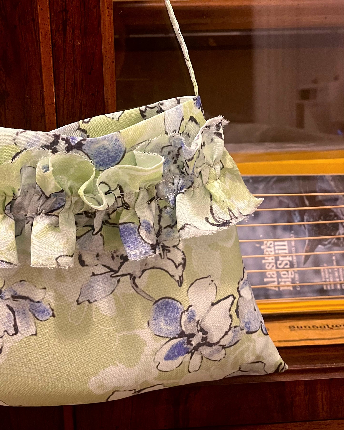 Aelia Purse in Floral Silk Organza