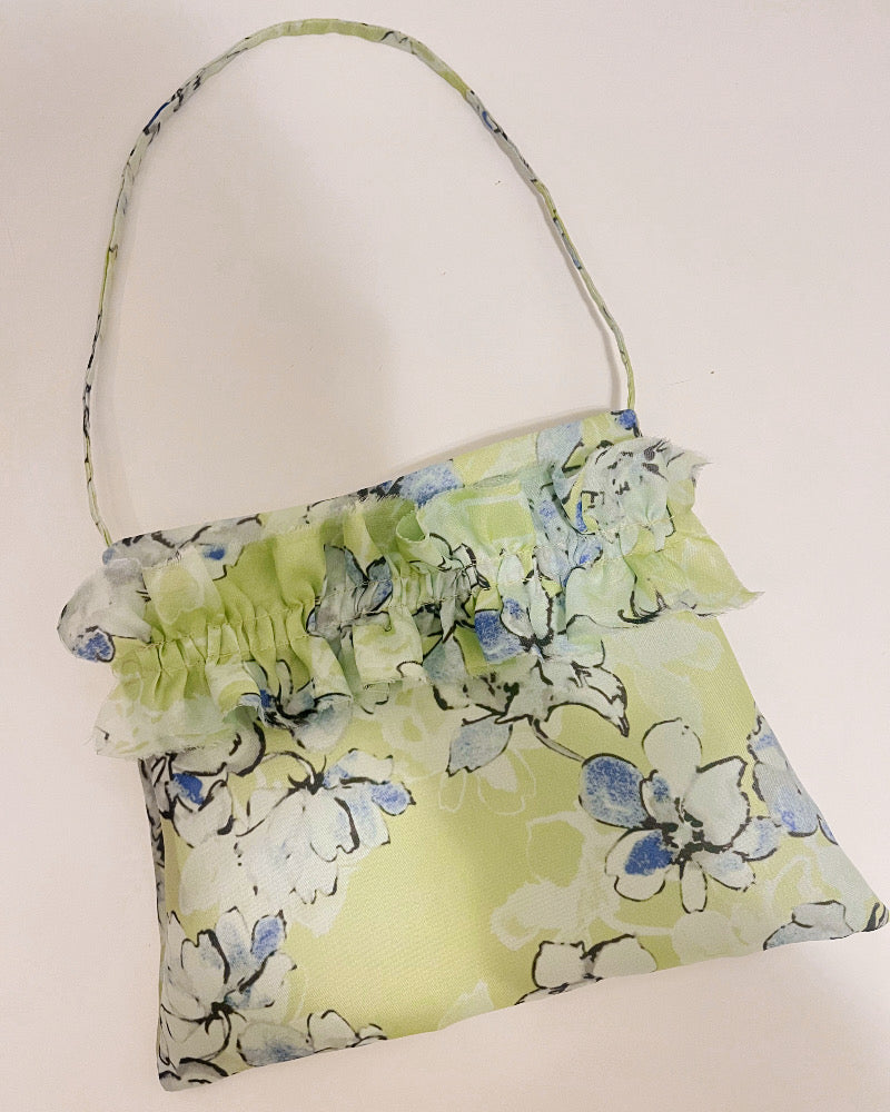 Aelia Purse in Floral Silk Organza