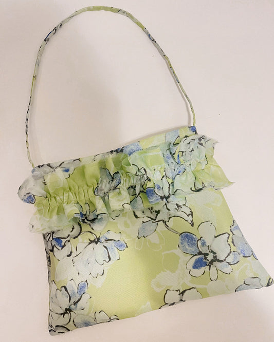 Aelia Purse in Floral Silk Organza