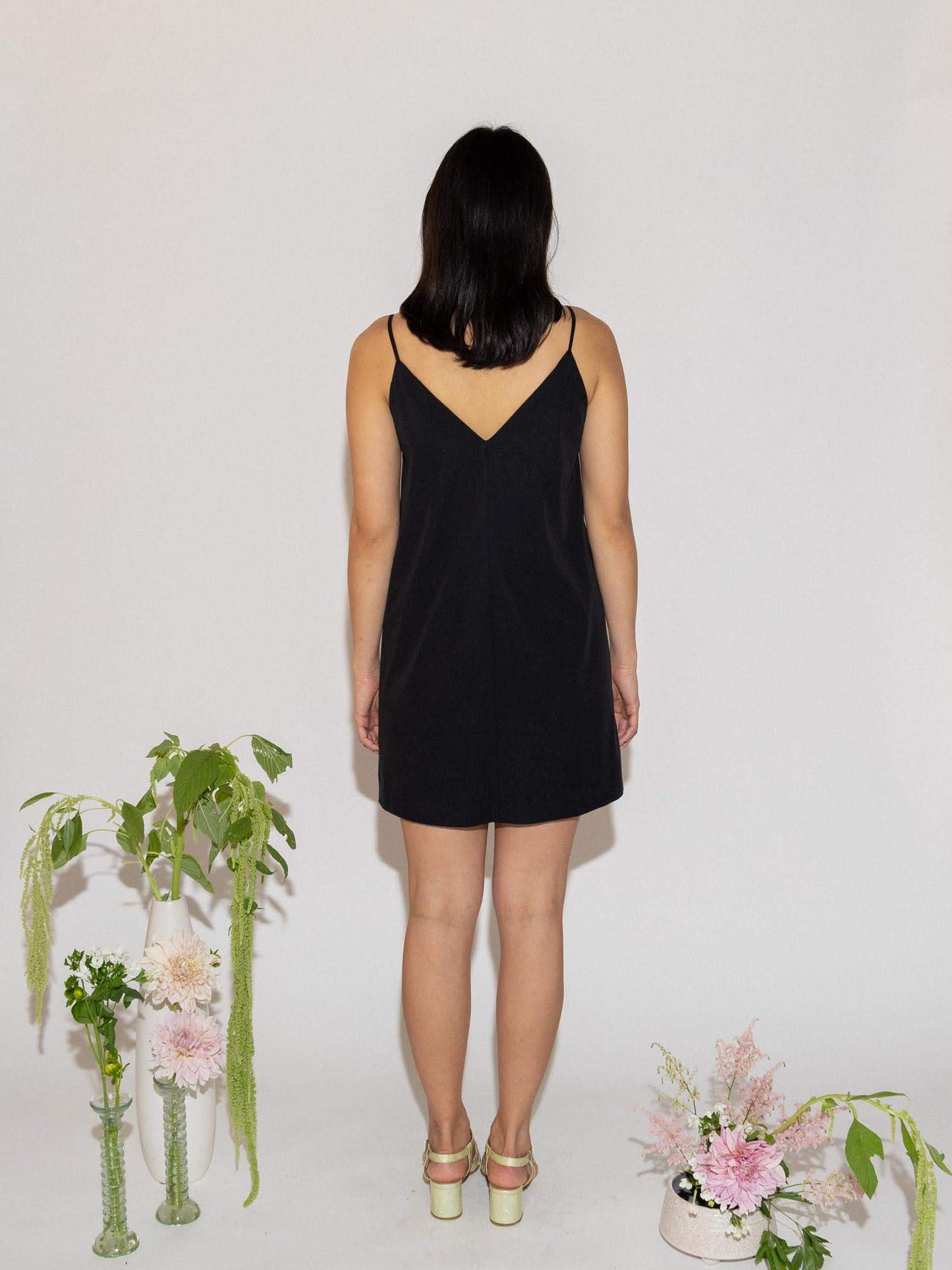 Callea Dress in Black Tencel - Custom Fit