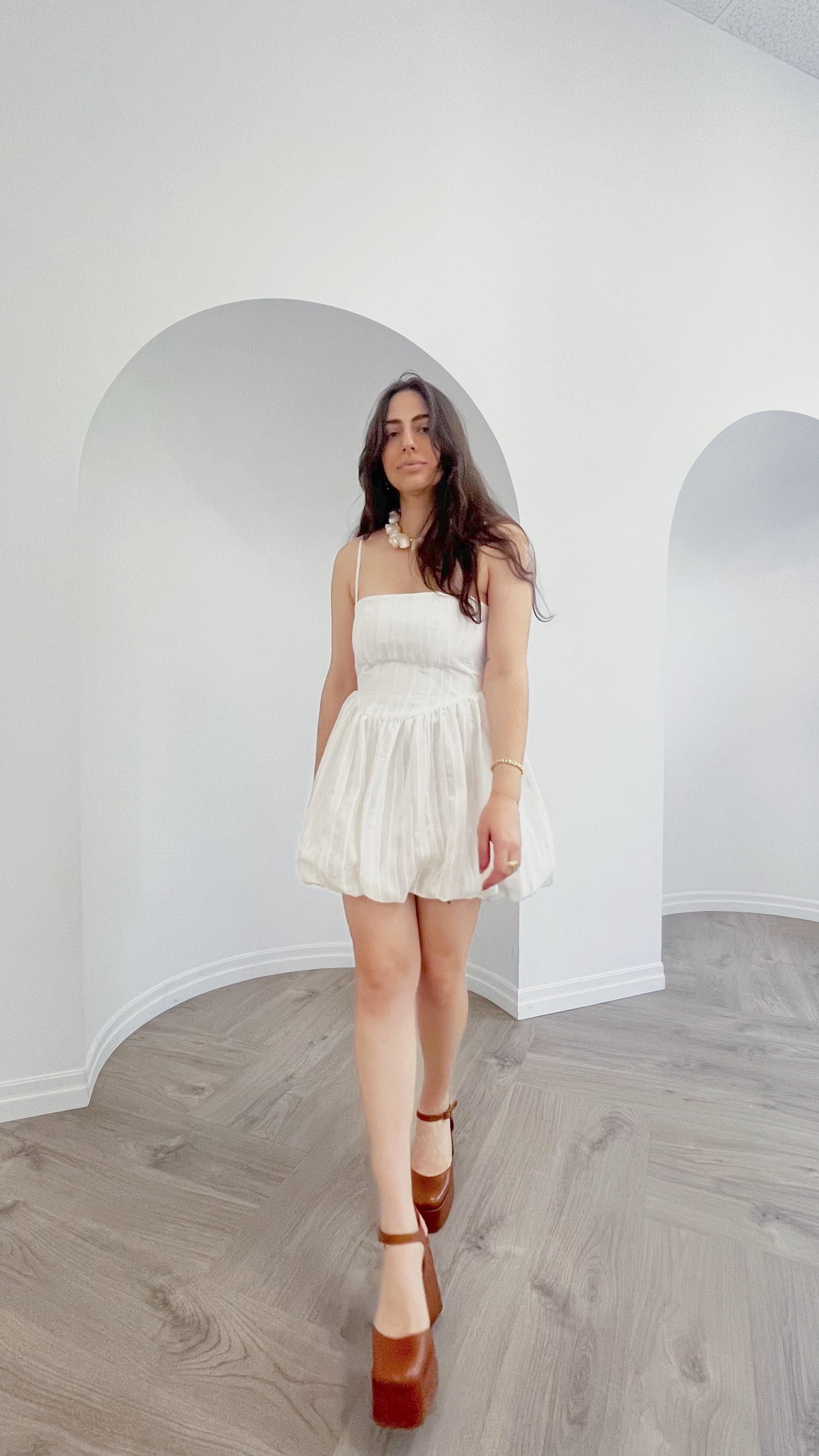 cotton italian dresses Mediterranean Cotton Resort Dress