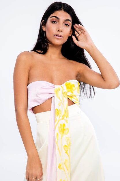 Dia Skirt in Honey Silk Charmeuse